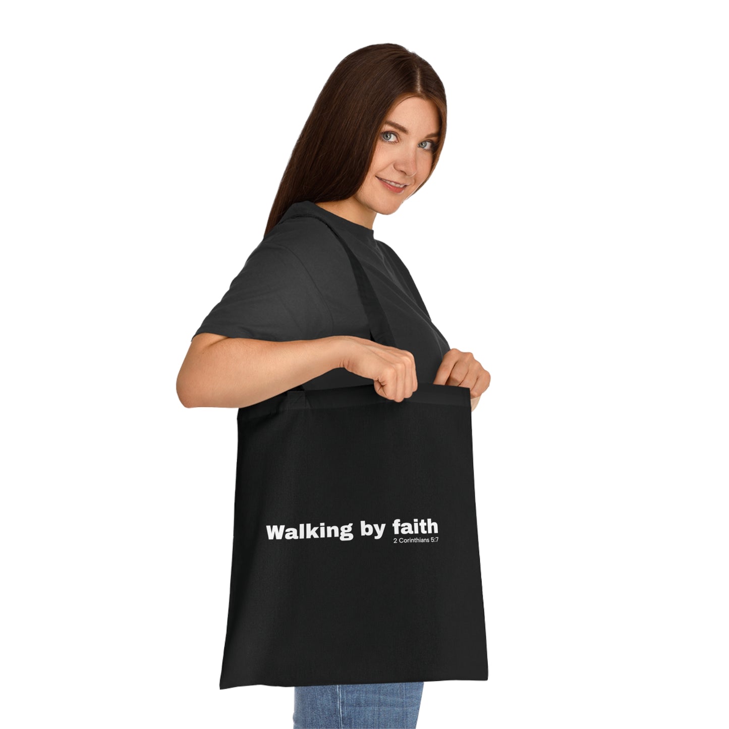 Walking by faith Tote Bag